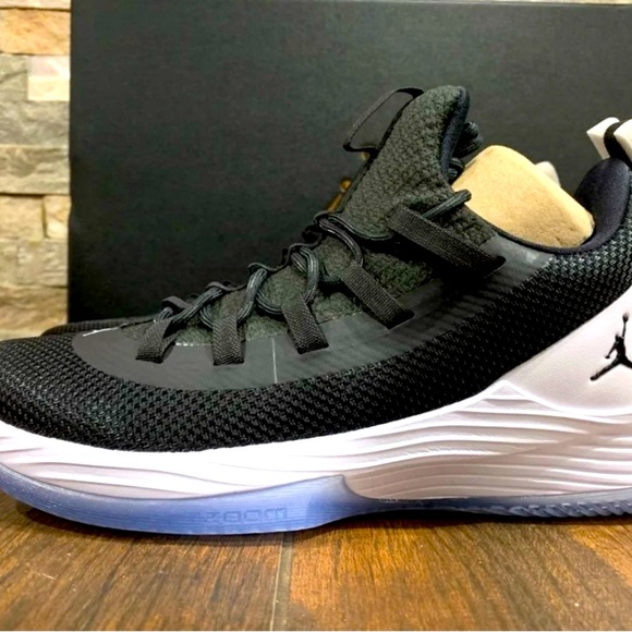 Jordan Black Leather High-Top Sneakers Shoes with Cushioned Midsole NWT … - Picture 3 of 6